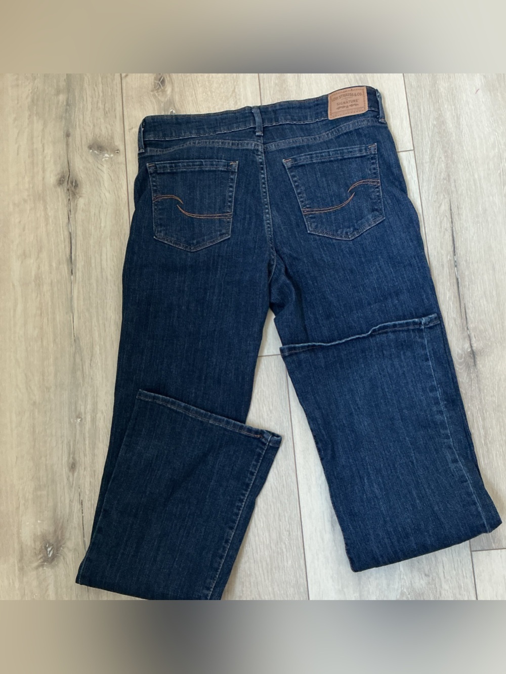 Levi's Dark Blue High-Rise Flare Jeans - Picture 8 of 8